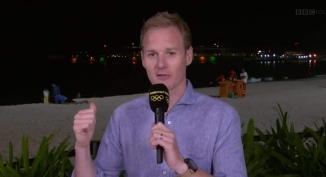 Dan Walker reports that a couple was reading a book and not having sex on a Rio beach
