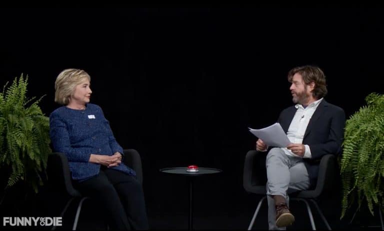 Watch Hillary Clinton Take On Zach Galifianakis On “Between Two Ferns”