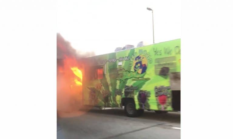 Watch a Truck Carrying Weed Edibles Burst Into Flames On A Delaware Bridge