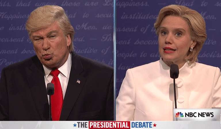 Tom Hanks Moderates As Alec Baldwin’s Trump And Kate McKinnon’s Hillary Clash In Final ‘SNL’ Debate