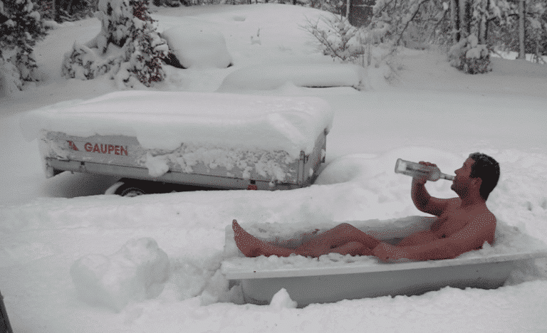 Watch A Vodka-Chugging, Nearly-Naked Norwegian Madman Frolic In An Ice-Covered Forest