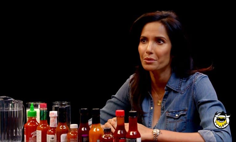 12 Things We Learned About Padma Lakshmi While She Destroyed A Hot Wing Challenge