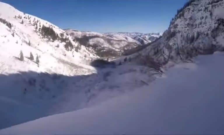 Watch This Crazy POV Video Of Dude Skiing Off 150-Foot Cliff