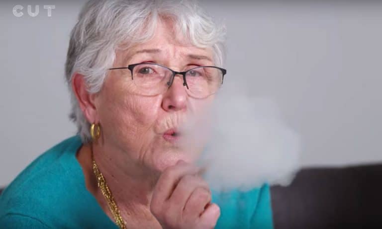 Grandma Smokes Marijuana For The First Time With Grandson