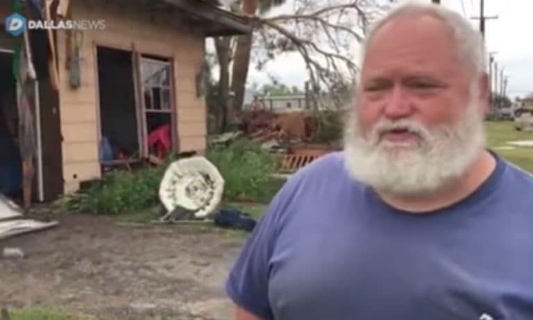 Meet The Man Who Rode Out Hurricane Harvey In Pickup Truck
