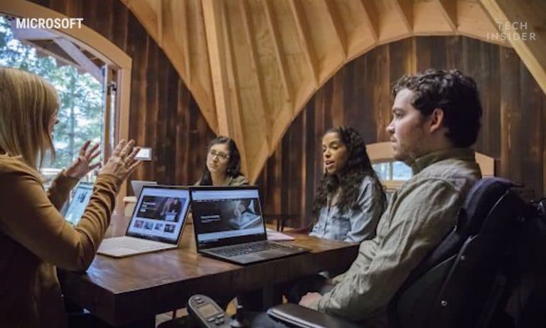 WATCH: Microsoft Employees Can Now Work From A Giant Tree House