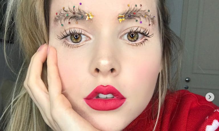 Christmas Tree Eyebrows Are Here Because IG Ran Out Of Things To Decorate