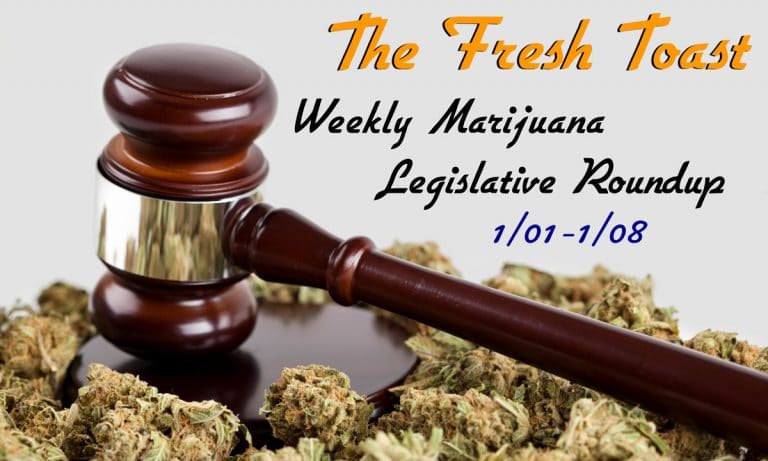 The Fresh Toast Marijuana Legislative Roundup: Jan. 9