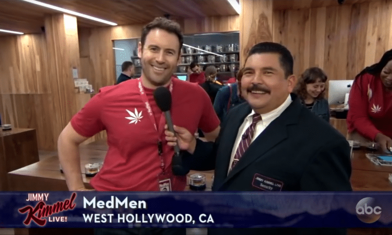 Watch Jimmy Kimmel Visit A Local California Marijuana Shop