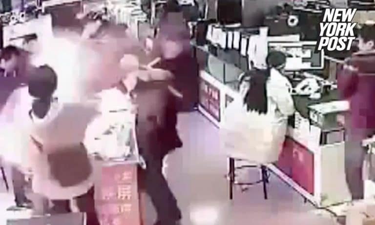 Watch This Smartphone Battery Explode When A Guy Bites Into It