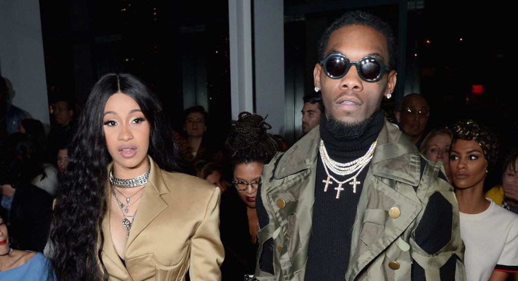 Cardi B There As Migos' Offset Lights Up Blunt At New York Fashion Week