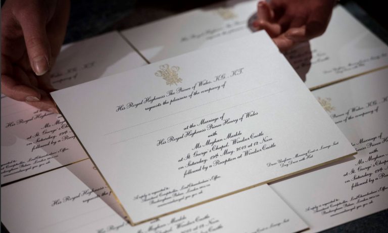 Take A Peek At Meghan Markle And Prince Harry’s Wedding Invitations