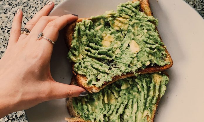 https://www.pexels.com/photo/person-holding-sandwich-1321942/ chocolate avocado toast