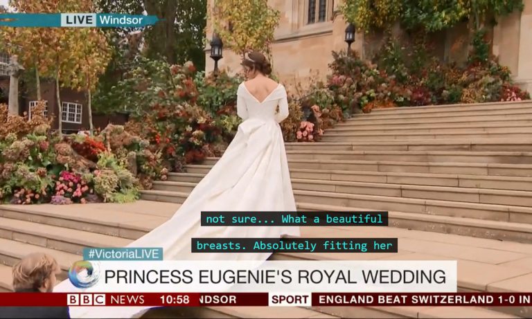 BBC Subtitle Error Makes Things Embarrassing For Royal Wedding