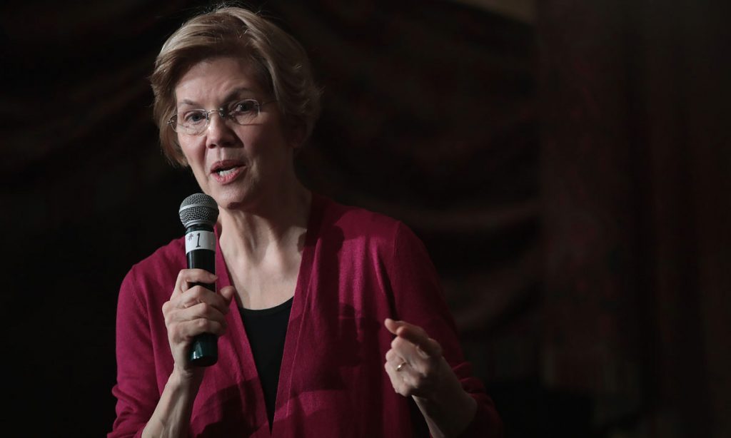 where does presidential candidate elizabeth warren stand on marijuana