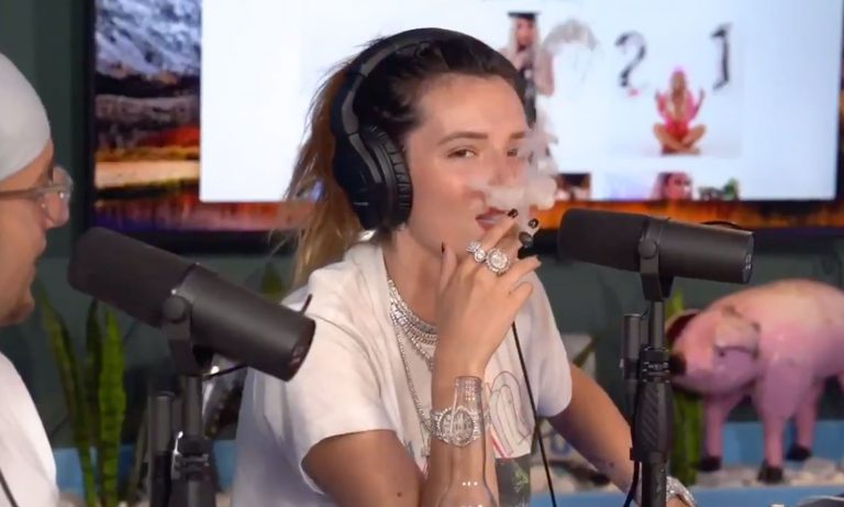 Bella Thorne Parodies Elon Musk Weed-Smoking