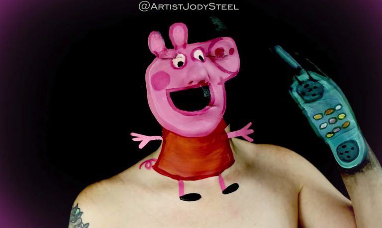 Here is a Startling Peppa Pig Makeup Tutorial