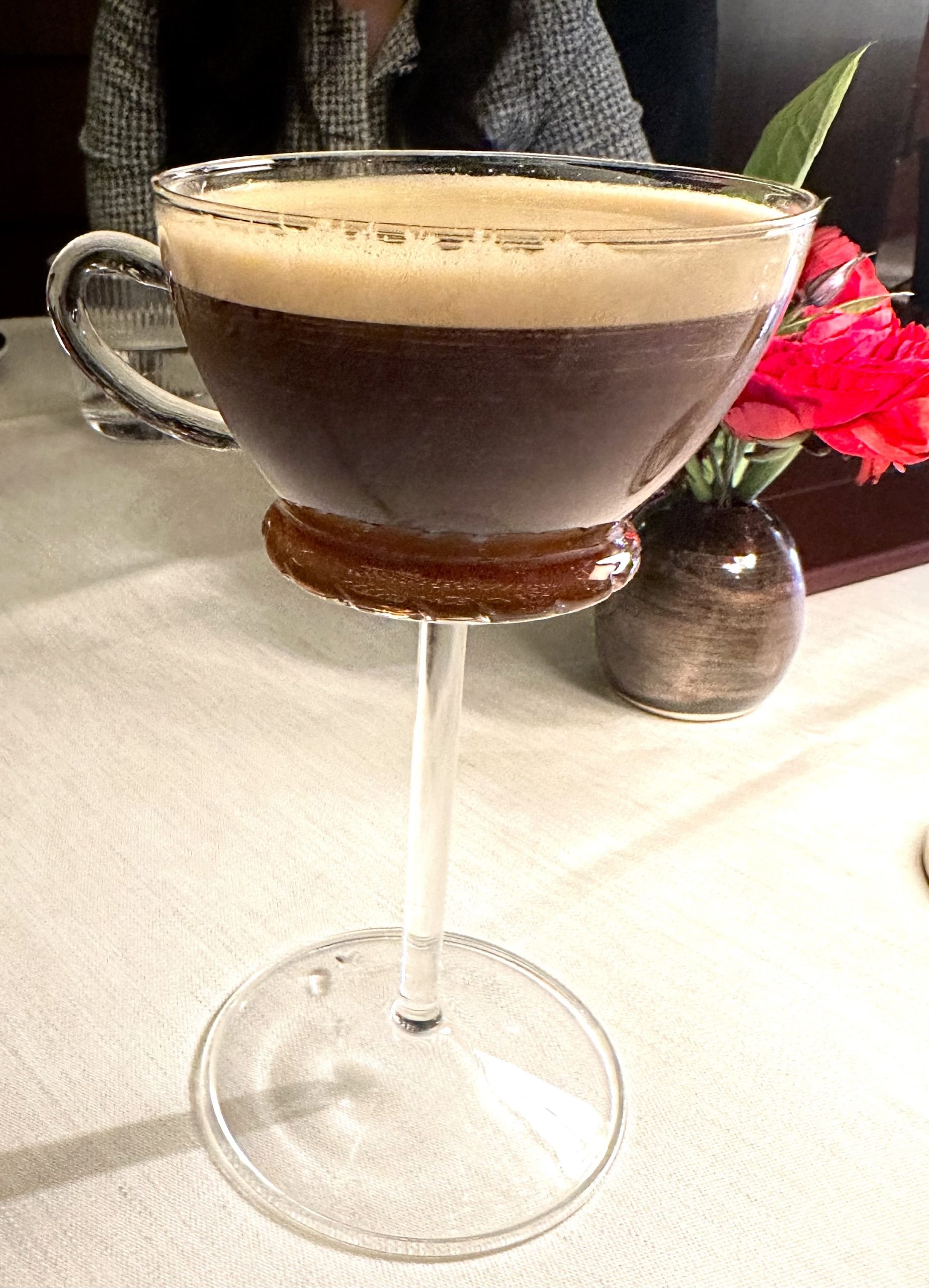 An Espresso Martini at 425 Park JeanGeorges